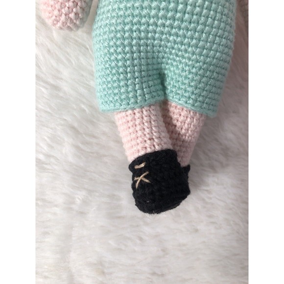 2 Piggy doll Couple, Handmade Dolls, Peggy’s Crochet, Baby Crochet Plush Toy - Picture 9 of 16